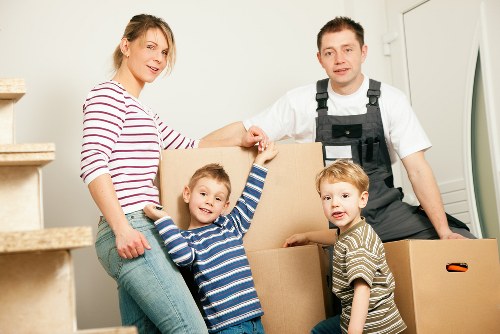 House moving preparation in Stpaulscray with labelled boxes
